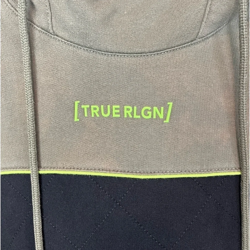 TRUE RELIGION Fashion Forward Quilted Hoodie 2XL